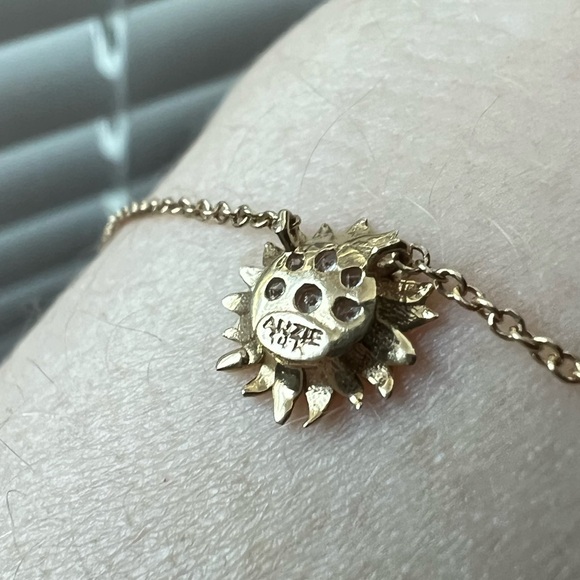 Anzie Hope Sunflower Pavé Necklace Diamond - Picture 2 of 3